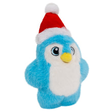 Load image into Gallery viewer, Plush penguin toy with a red Santa hat on a white background

