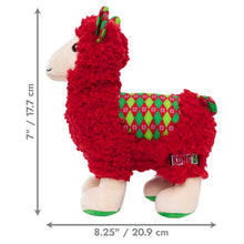 Load image into Gallery viewer, KONG Christmas Holiday Sherps Llama Red Medium
