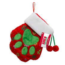 Load image into Gallery viewer, KONG Christmas Stocking Paw Red Large
