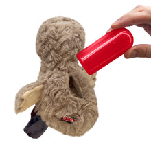 Load image into Gallery viewer, Plush dog toy with a red tool on a white background
