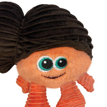 Load image into Gallery viewer, Plush toy with brown hair and orange body on a white background
