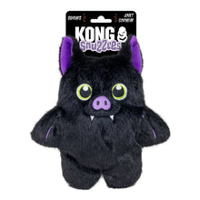 Load image into Gallery viewer, Black plush toy with purple accents on a white background, featuring the Kong brand.

