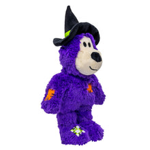 Load image into Gallery viewer, Purple plush toy with a witch hat on a white background
