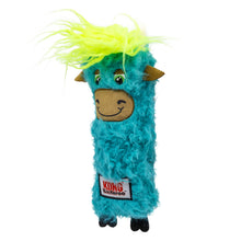 Load image into Gallery viewer, Blue plush toy with green hair and KONG logo on a white background
