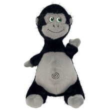 Load image into Gallery viewer, Plush monkey toy with a white belly and black arms and legs on a white background
