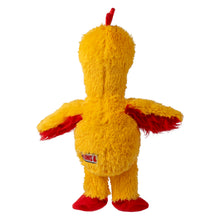 Load image into Gallery viewer, Yellow plush toy with red accents on a white background
