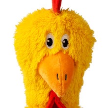Load image into Gallery viewer, Yellow plush toy with a red bow tie on a white background
