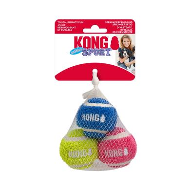 KONG Sport dog toy set with three balls in a package on a white background