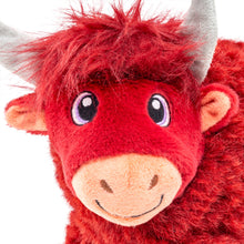Load image into Gallery viewer, Red plush toy with horns on a white background
