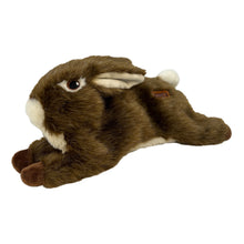 Load image into Gallery viewer, Brown plush bunny toy on a white background

