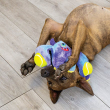 Load image into Gallery viewer, Dog playing with a plush toy on a wooden floor
