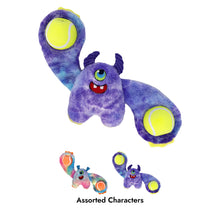 Load image into Gallery viewer, Purple plush toy with tennis balls on a white background
