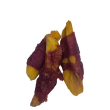 Load image into Gallery viewer, three  strips of mango Wrapped in Duck 
