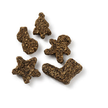 Load image into Gallery viewer, Dog treats shaped like stars, bones, and boots on a white background
