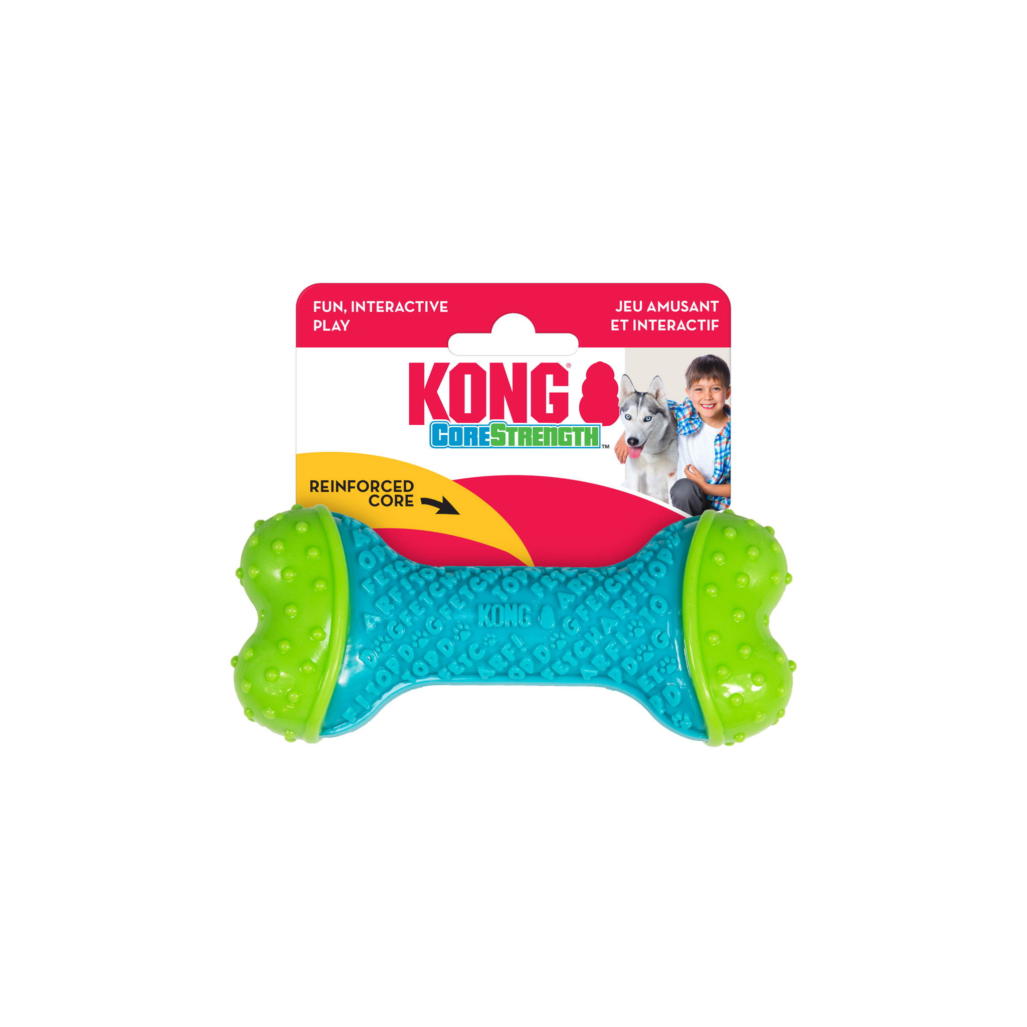 KONG Corestrength Bone MED LGE Dog Toy Chow Paws Dog Treats