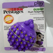 Load image into Gallery viewer, Purple textured ball dog toy with packaging on a white surface
