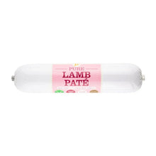 Load image into Gallery viewer, Packaged lamb pate with pink label on a white background
