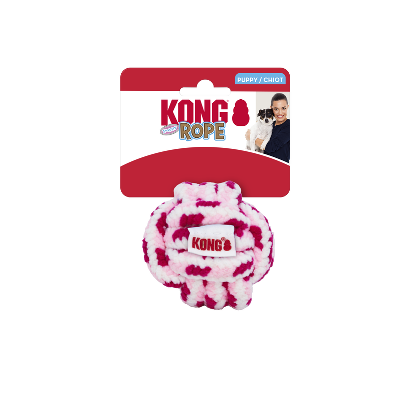 KONG Rope Ball Puppy Large Pink