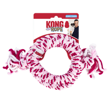 Load image into Gallery viewer, KONG Puppy Rope Ring Pink
