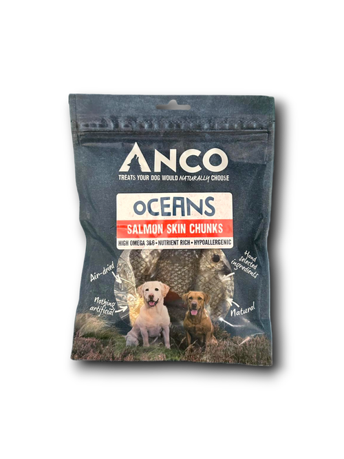 Anco Oceans Salmon Skin Chunks 100g