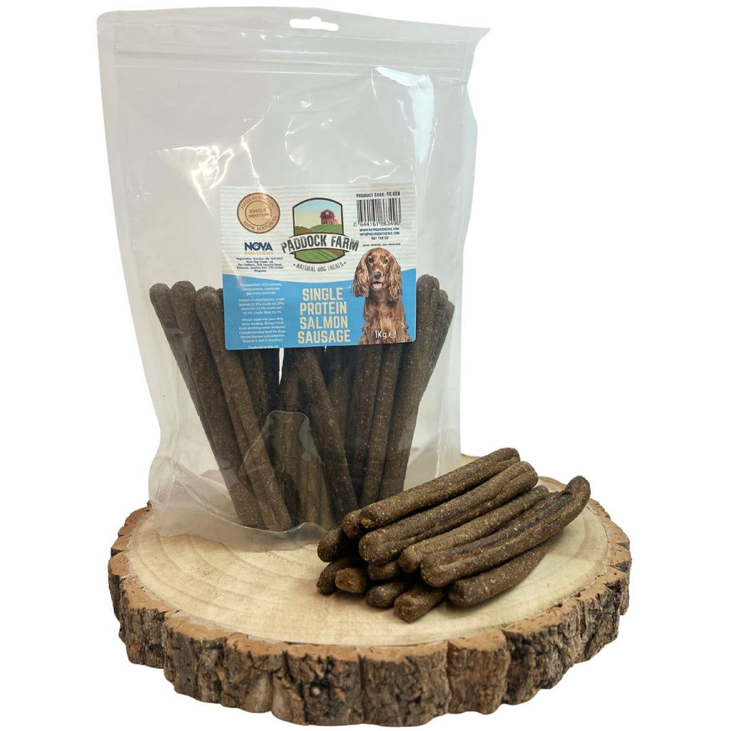 Nova Single Protein Salmon Sausages Sticks 1kg