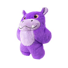 Load image into Gallery viewer, Purple plush toy hippo on a white background
