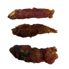 Load image into Gallery viewer, Four dried Sprats Wrapped in Duck 
