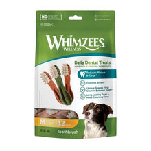 Load image into Gallery viewer, Whimzees Trial Pack Toothbrush Medium 5 Pieces
