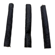 Load image into Gallery viewer, Three cylindrical black Zebra Sausage Stick on a white background
