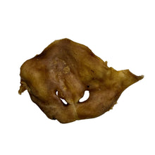 Load image into Gallery viewer, Brown dried lamb snout on a white background
