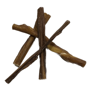 Dog chew sticks on a white background