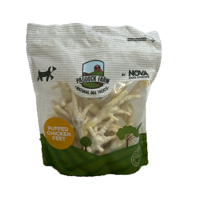 Nova Paddock Farm Puffed Chicken Feet 250g