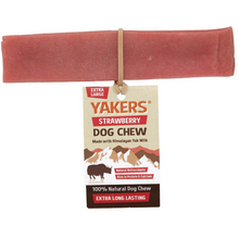 Load image into Gallery viewer, Yakers Dog Treat Chew Strawberry XL
