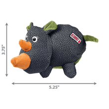 Load image into Gallery viewer, kong-phatz-rhino-dog-toy-gray-dimensions
