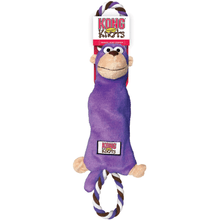 Load image into Gallery viewer, kong-tugger-knots-monkey-purple-dog-toy-packaging
