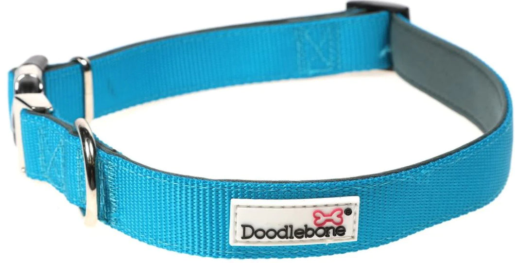 Doodlebone Padded Collar Aqua XL